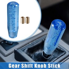 Gear Shift Knob Stick 15cm Faux Crystal Universal For Vehicle Acrylic Blue