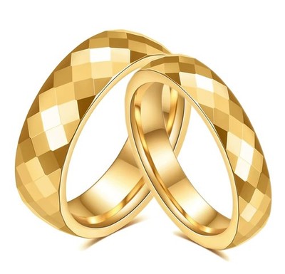 WOLFRAM / Tungsten ***  Vorsteckring / Trauring / Ehering / facettiert glänzend