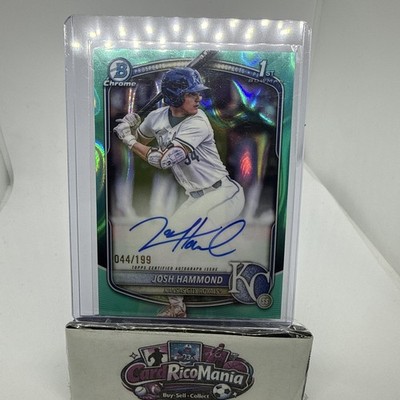 Josh Hammond 1st Auto 2025 Bowman #CPA-JH Aqua Lava Chrome /199