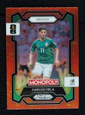 2026 Prizm Monopoly FIFA World Cup Orange & Gold Classic Icons Carlos Vela 9hx