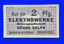 07 049 Notgeld Grube Golpa Elektrowerke A.G. 2 Pfg. violett, ohne Datum