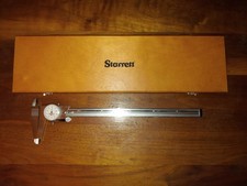 Starrett 120-12 Dial Caliper W/Case White Face, 0-12" Machinist Tools scratched