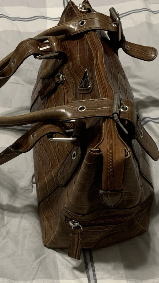 Prada Brown Vintage Crocodile Milano Dal 1913 Handbag - Image 4 of 4