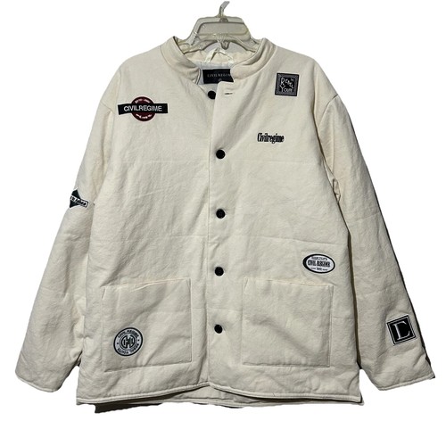 Civil Regime Rebel Youth Ashes to Ashes streetwear chore coat Size Large