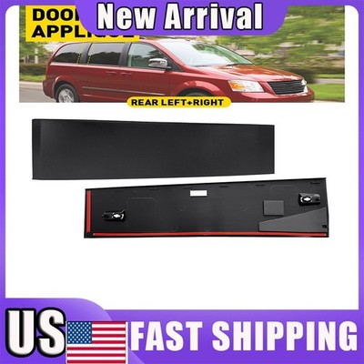 Rear Left+Right Sliding Door Molding Trim Fits Dodge Grand Caravan 2008-2020