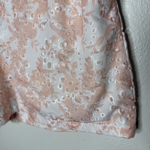 New Gigio USA The Blake Eyelet Shorts High Rise Cottagecore Womens Large  - Picture 3 of 11