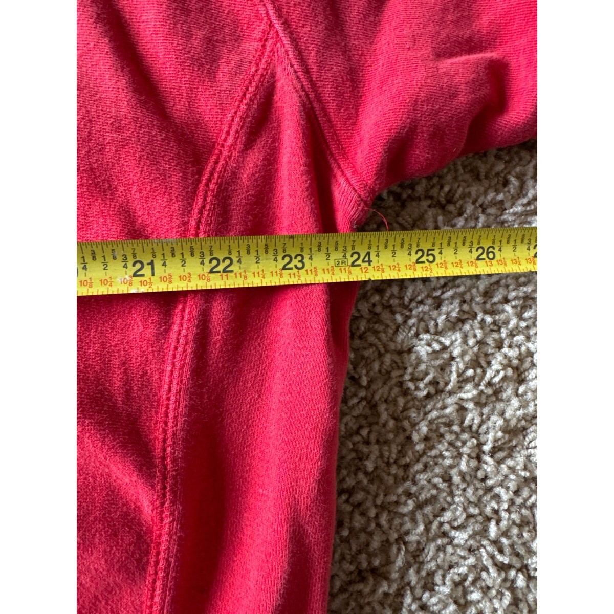 Vintage Ohio State U Buckeyes Steve & Barry’s L Red Reverse Weave Hoodie View 6
