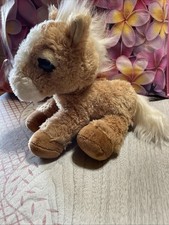 AURORA Dreamy Eyes BREEZE Tan White Horse Pony 10" Plush
