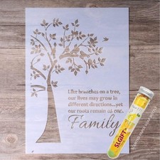 DIY Decorative Stencil Template for Painting on Walls Furniture Crafts, Famil...