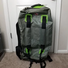 Big Agnes Stagecoach Rolling Duffel Bag Gray Waterproof 29" Camping Travel