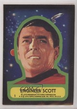 1976 Topps Star Trek Stickers Scotty Engineer Scott #5 hg6