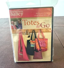 Sewing with Nancy Totes to Go by Nancy Zieman with Mary Mulari DVD NEW