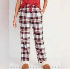 NWT Old Navy Women’s Mid-Rise Flannel Pajama Pants PJ Sleep Bottoms M 8-10