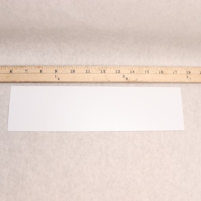 High Impact Polystyrene White Sheet  .060'' Thick x 3'' Wide x 11.5'' Long