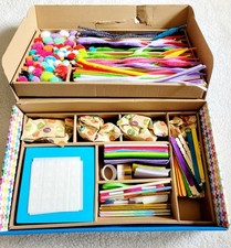 Kid Made Modern 1500 Piece Deluxe Arts Crafts Collection Large Craft Box WOW