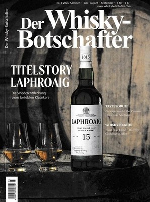 NEU Der Whisky-Botschafter Heft 3 2026 LAPHROAIG Sommer Juli - September 134 S.