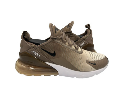 Nike Men's Air Max 270 Lace Up Athletic Running Shoes Brown/White Size:10.5 120S