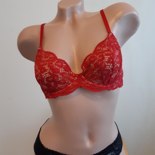 Women & Other Stories Bra Red Cotton 80B