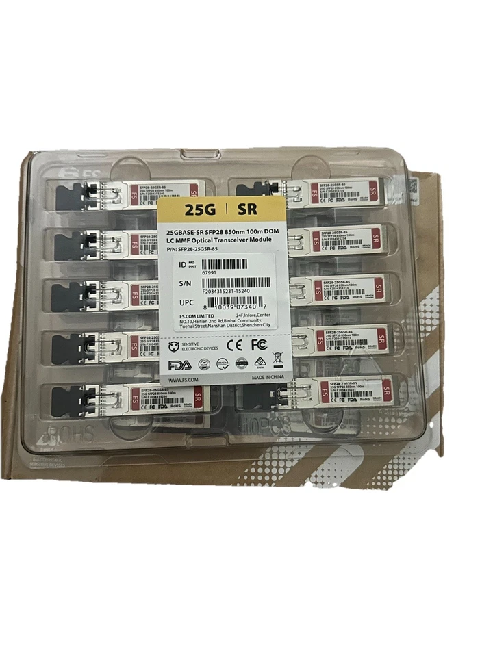 25GBASE-SR SFP28 850nm 100m DOM LC MMF Optical Transceiver Module - Bild 2 von 2