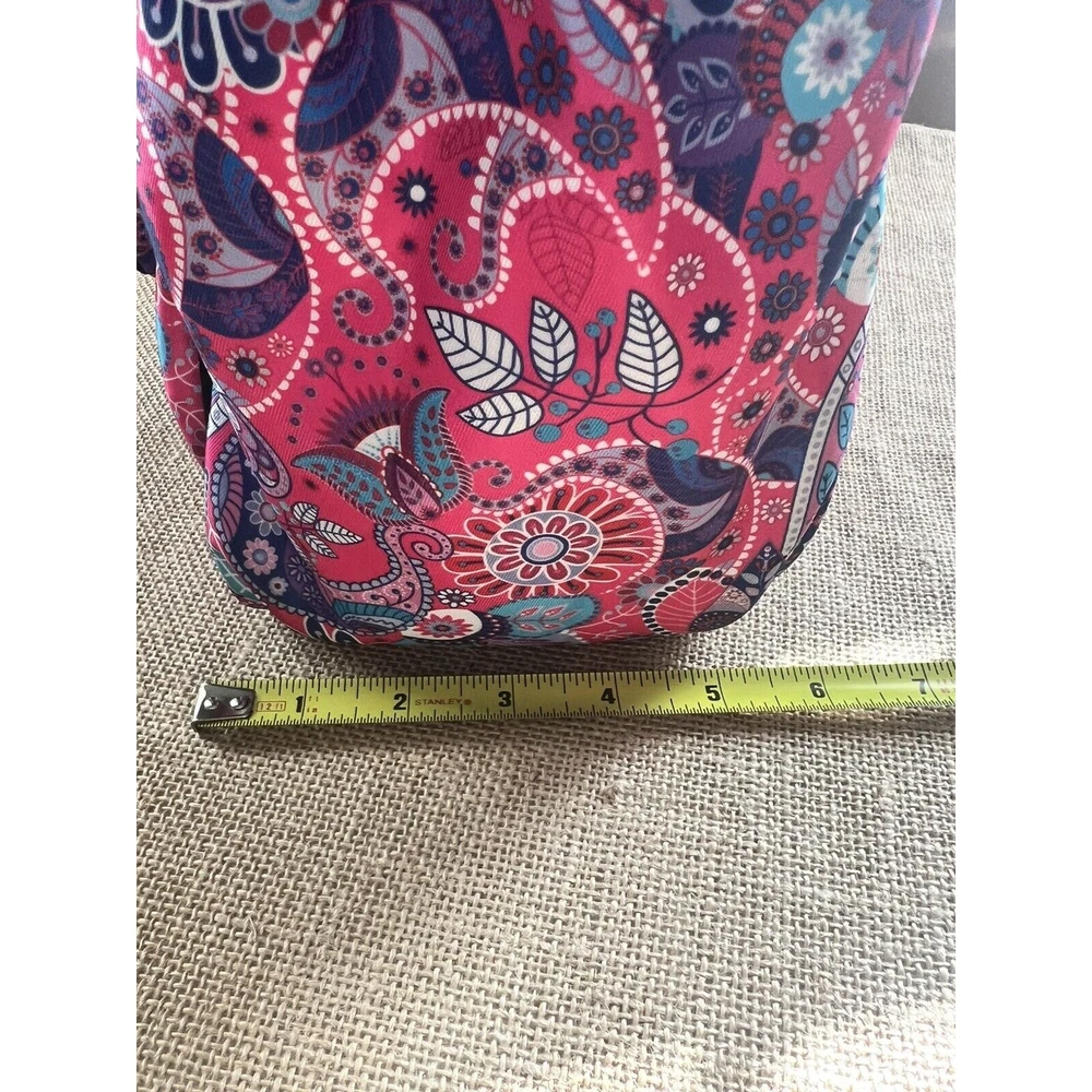 Pickleball Bag-Boulder Bee Brand- Women's Pink Purple Paisley Nylon Tote Bag