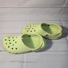 Crocs Classic Clogs Comfort Slip On Yellow Green