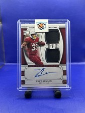 2024 National Treasures Trey Benson Rookie NFL Signatures Dual Patch RC 48/99