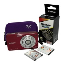 Used Sony DSC-W560 Cyber Shot 14.1MP CCD Digital Camera W/ New Battery Charger