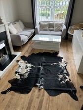 New Natural Cowhide Rug   cow hide rug cow skin rug large XL genuine leather rug