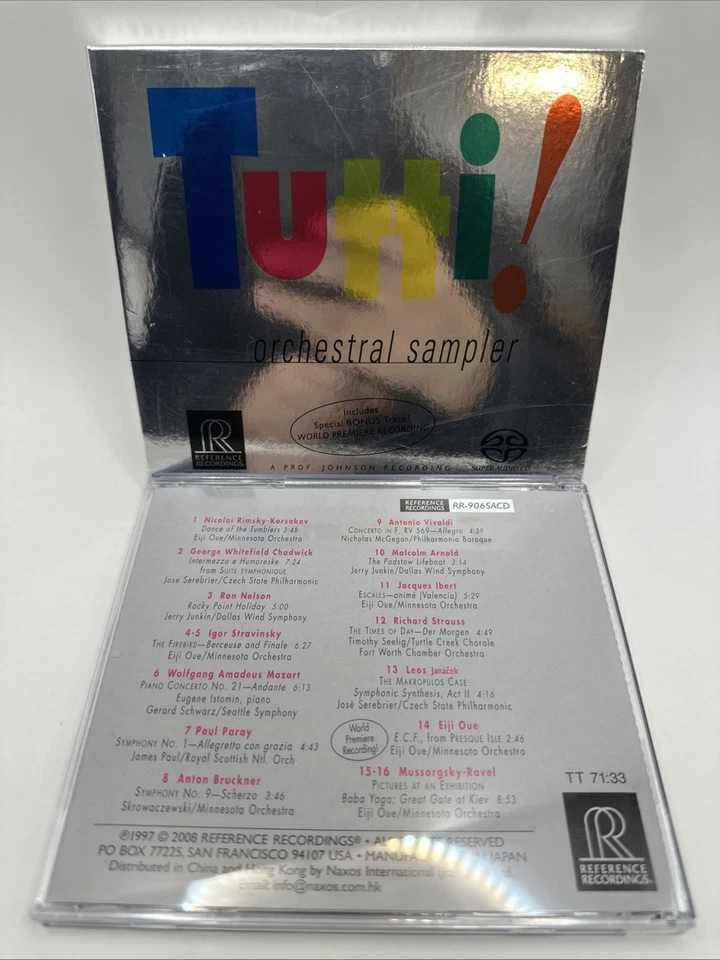 Tutti! Orchestral Sampler – SACD Hybrid HDCD | Reference Recordings RR-906 - Bild 4 von 4