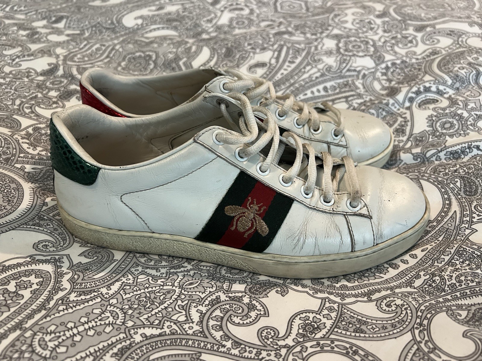 Gucci Ace Sneakers in White Size 37.5 for Women