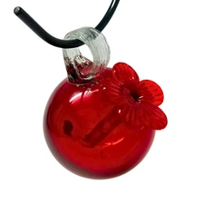 Parasol Flower Droplet Hummingbird Feeder - Red