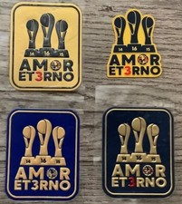 4pcs Club Am rica TRICAMPEON 2024 Parche Apertura Liga MX AMOR ET3RNO Patch