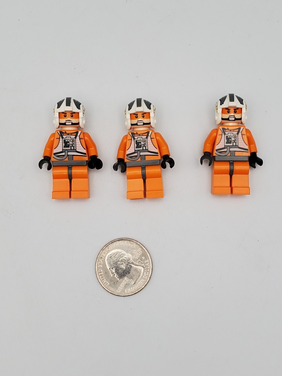 LEGO Star Wars X-Wing Pilot Minifigure Lot x3 Rebel Resistance Zev