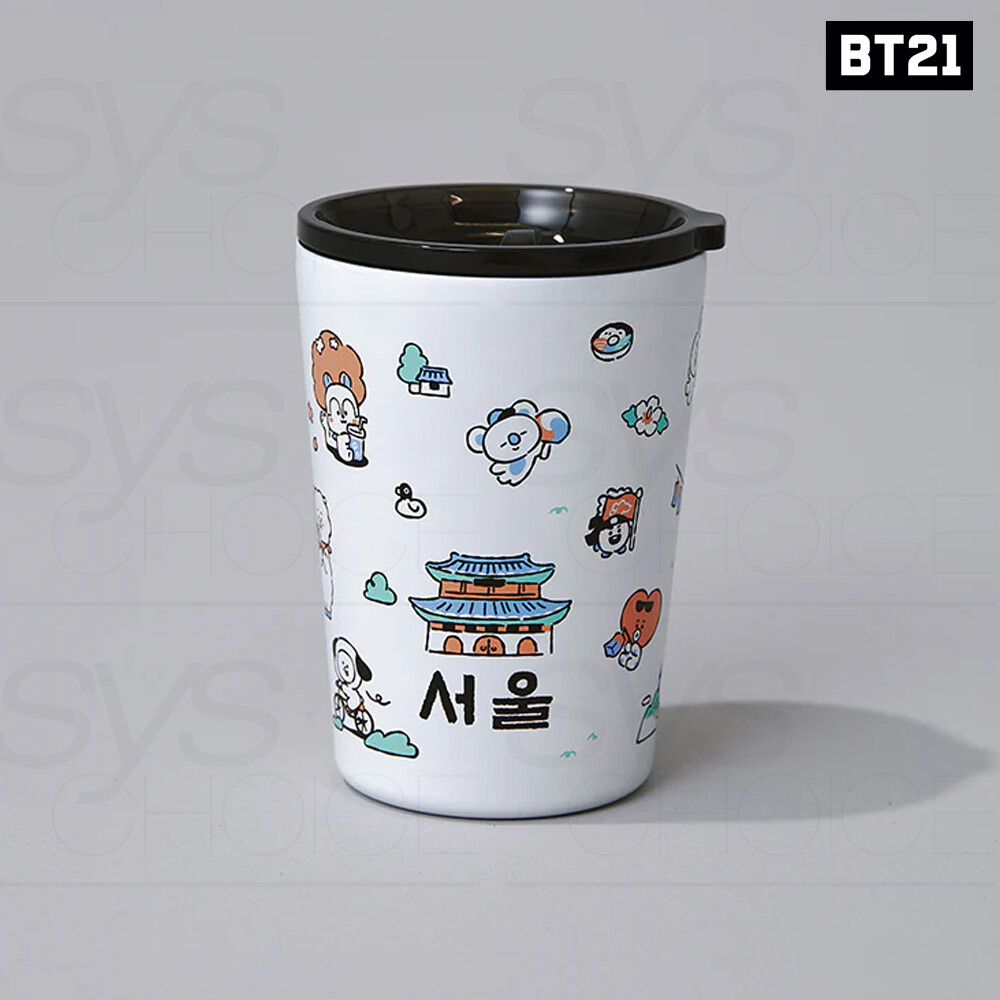BTS BT21 Official Goods TUMBLER SEOUL EDITION 11oz + Tracking