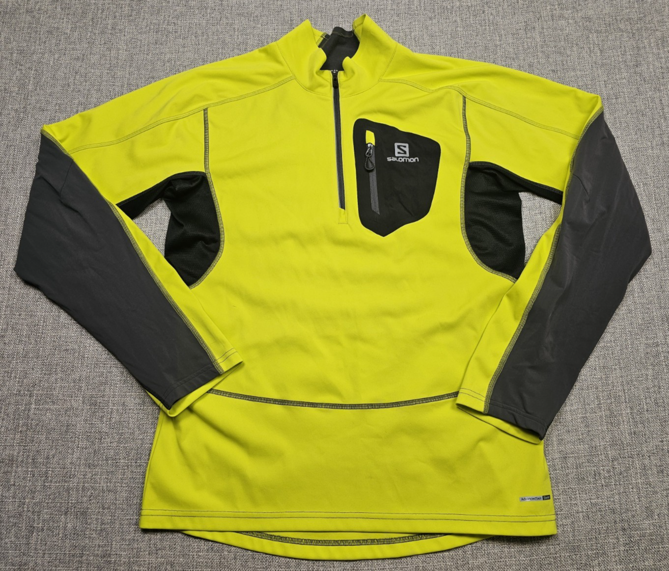 Salomon Advanced Giacca Scudo Pelle Uomo Medium M Riflettente Corsa Ciclismo