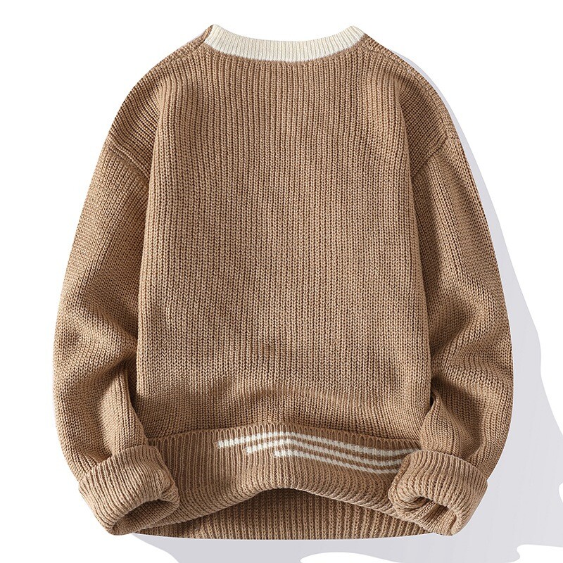 Men Sweater Male Fit Knitted Pullover Mens Retro Sweaters Multicolors Jumper