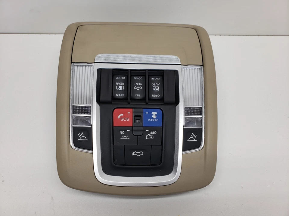 DODGE RAM 2500 3500 LARAMIE 19-22 PANEL SUPERIOR LUCES DOMO TECHO CORREDIZO TRASERO CORREDERA Foto 2 de 4