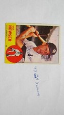 1963 Topps Dick Howser signed card