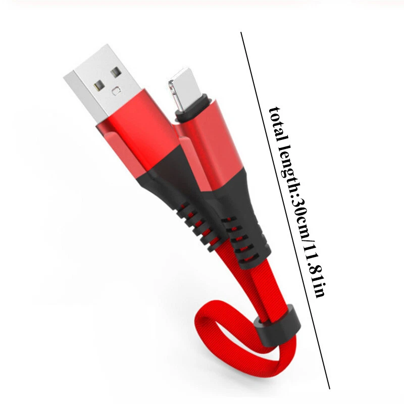 Fast USB Charging Cable Short Cell Phone Charger Data Cord For iPhone Android♧ ⇓ - Image 2 of 4