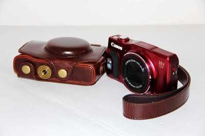Leather Camera case bag Cover For Canon Powershot SX700 SX710 HS