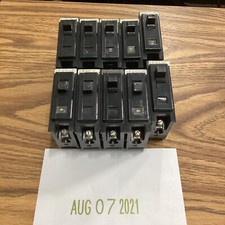 Lot Of 10 WESTINGHOUSE BA120 BA 1P 20A AMP 120/240V-AC Circuit Breakers Used