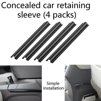180''16mm Verdeckte Kabelabdeckung 4 STCK. Schwarz Auto Kabel Clips Leitung Hül