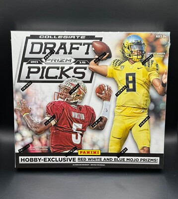2015 Panini Prizm Draft Picks Football HOBBY BOX Factory SEALED 2 Autos 12 Packs