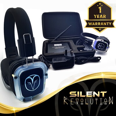 50 x Silent Disco Kopfhörer Set + PRO Transmitter + GRATIS Tragetasche & Garantie