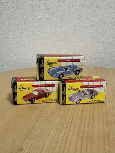 Schuco Piccolo 1/90 Vintage Mini car Porsche Set of 3 911 SPIDER 356 CABRIO - 第 1/16 張圖片
