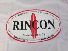 RINCON SURF BREAKS 100% COTTON SHORT / SLEEVE  T-SHIRT CLOSE OUT SALE