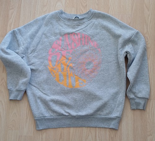 3x Womens Sweatshirt Pullover Jumper Lot In Pink & Grey Size S 8-10 From George - Picture 5 of 11