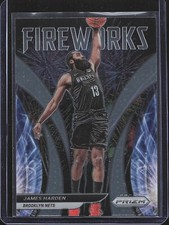 James Harden 2021-22 Panini Prizm Fireworks Insert #14 Nets