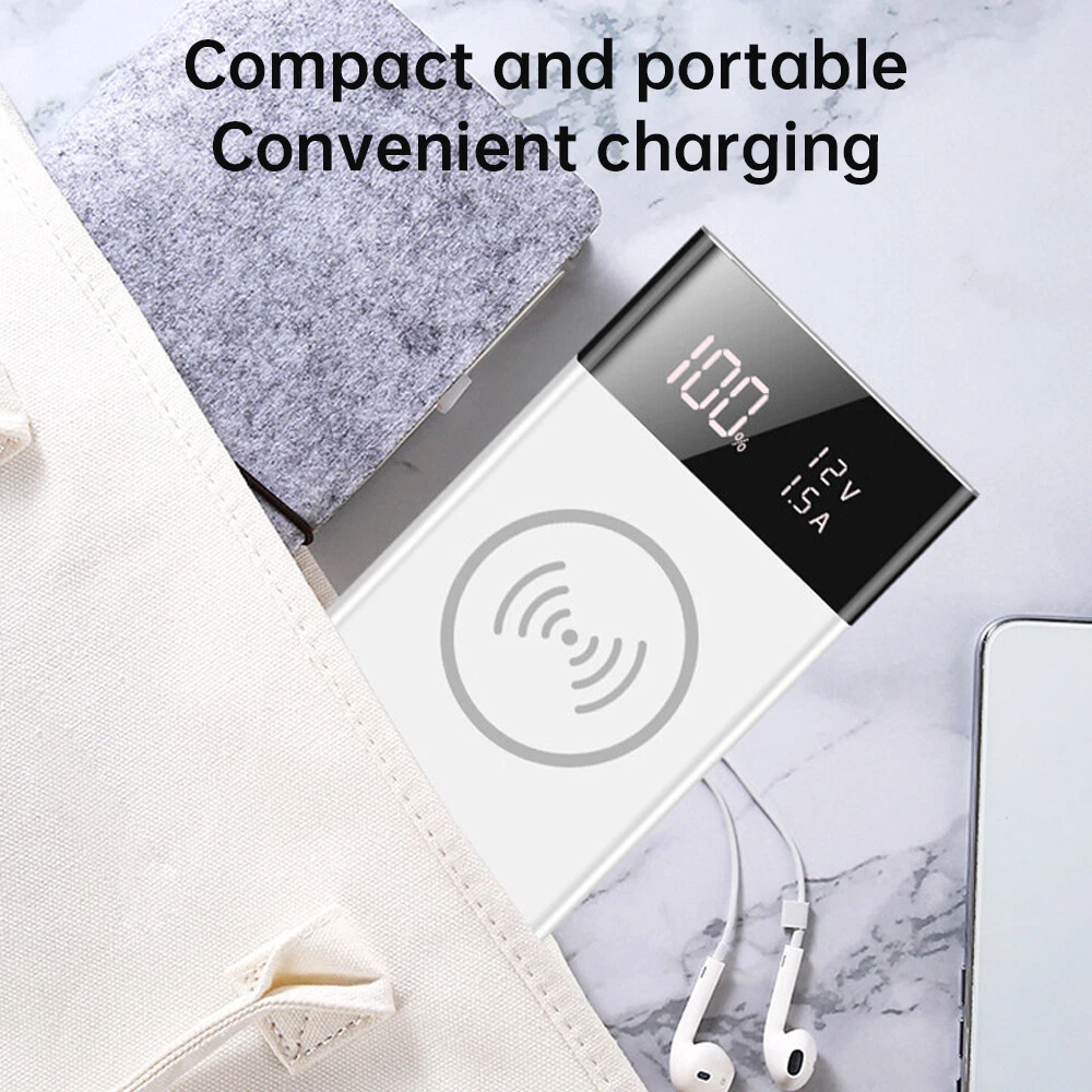 Power Bank Case 6*18650 Battery Charger Box DIY Shell Kit 15W Wireless Charging