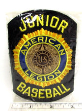Vintage Junior Baseball American Legion Veterans Jacket Patch League NOS NIP C